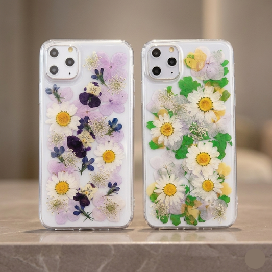 Capinha Epóxi com Flores Preservadas